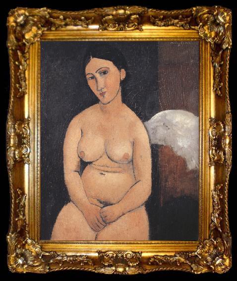 framed  Amedeo Modigliani Seated Nude (mk39), ta009-2